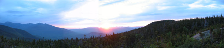 Sunset from Mount Moriah, July 2003